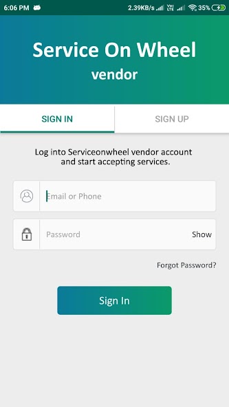 Serviceonwheel for technician