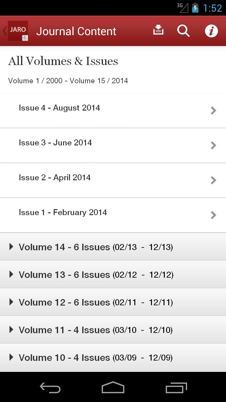 J Assn Research Otolaryngology