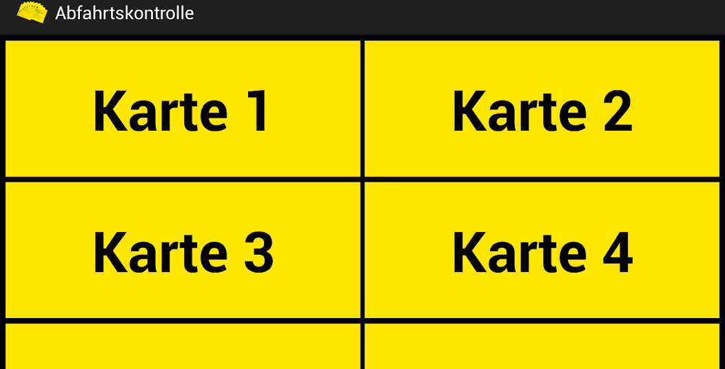 Abfahrtkontrolle Karten 1-10
