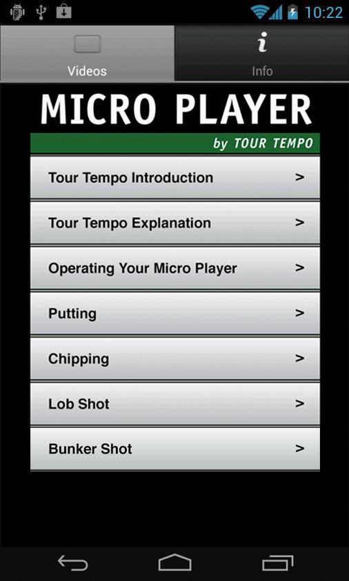 Tour Tempo - Micro Player