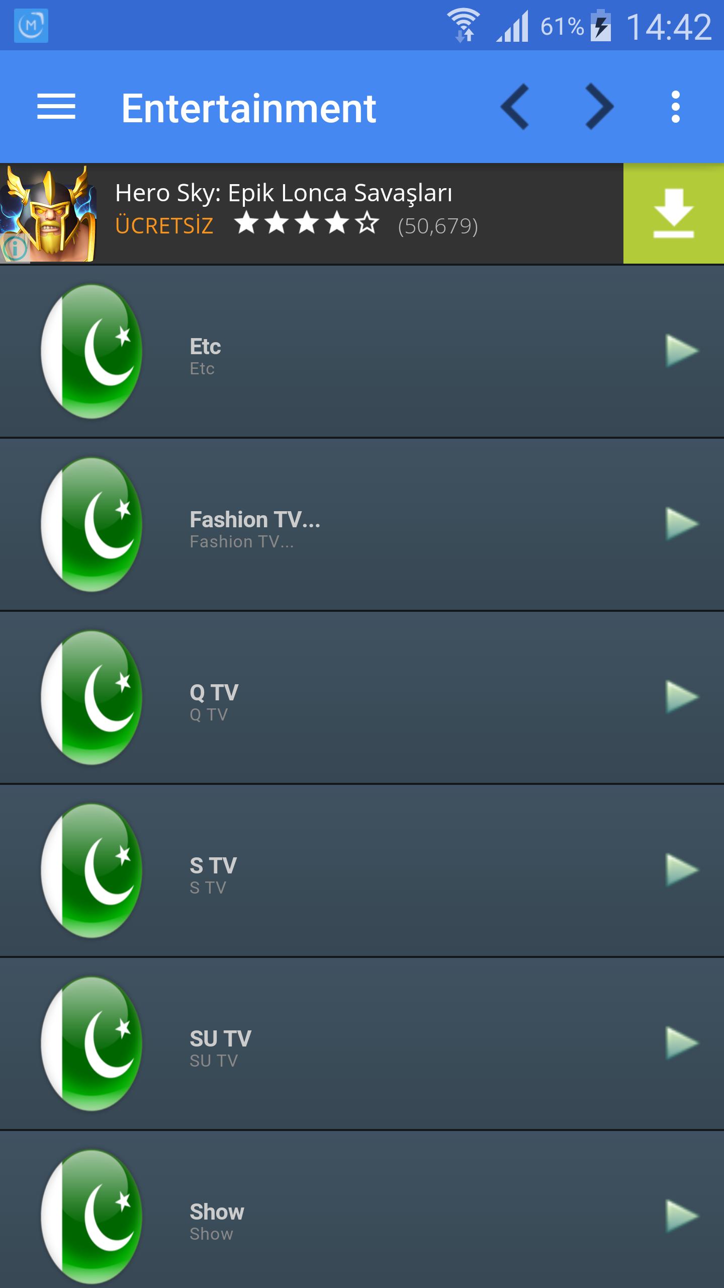 TV Pakistan All Channels