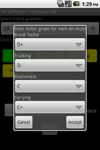 NCAA FB 12 Player Calc Lite