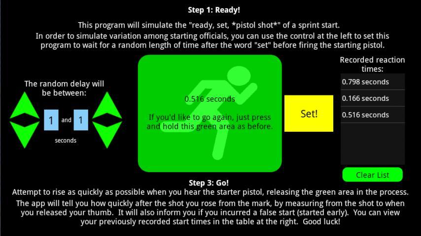 Sprint Start Trainer
