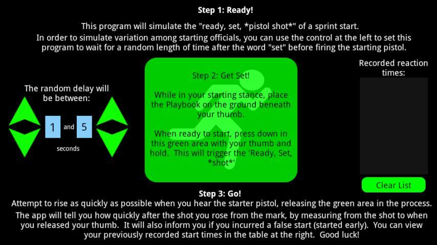 Sprint Start Trainer