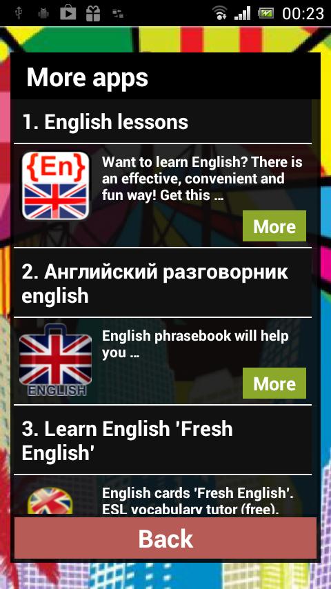 Learn English words! Free game