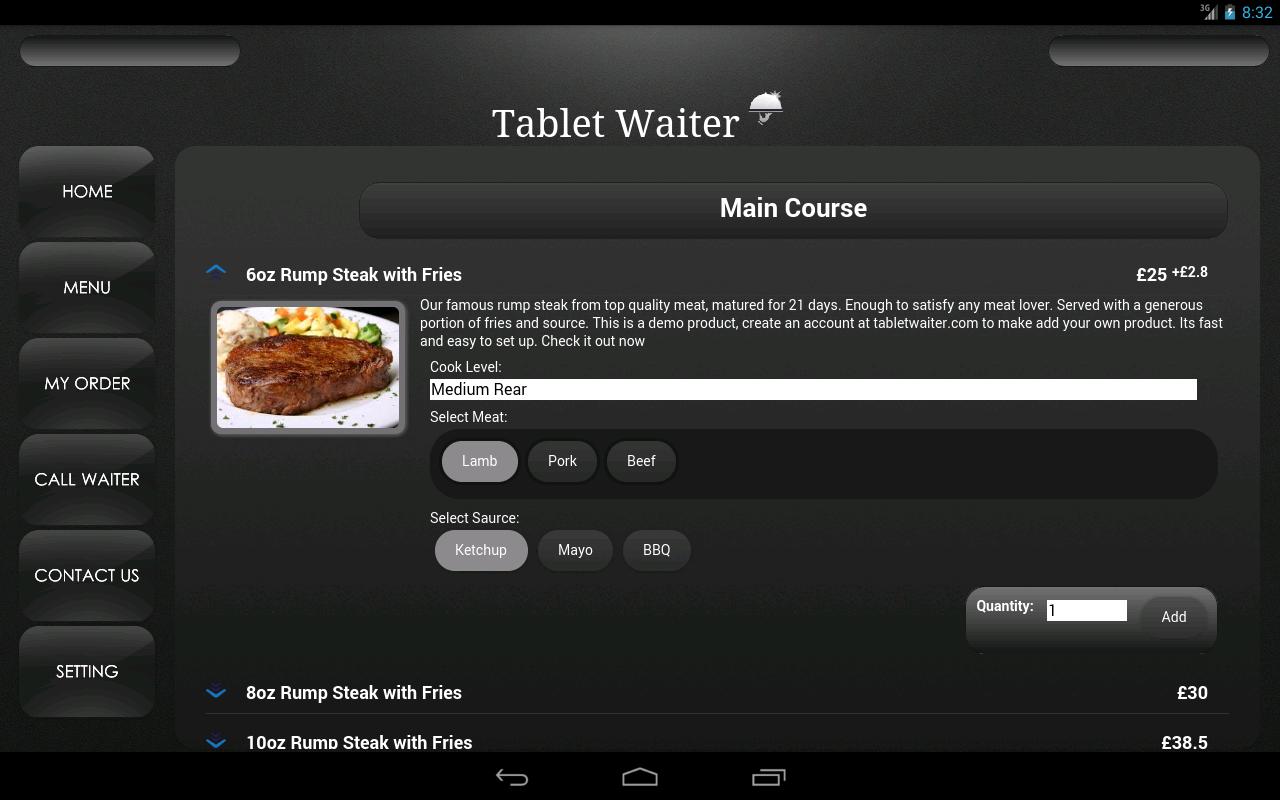 Tablet Waiter