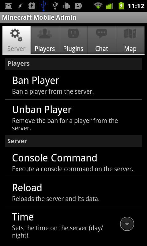 Mobile Admin for Minecraft