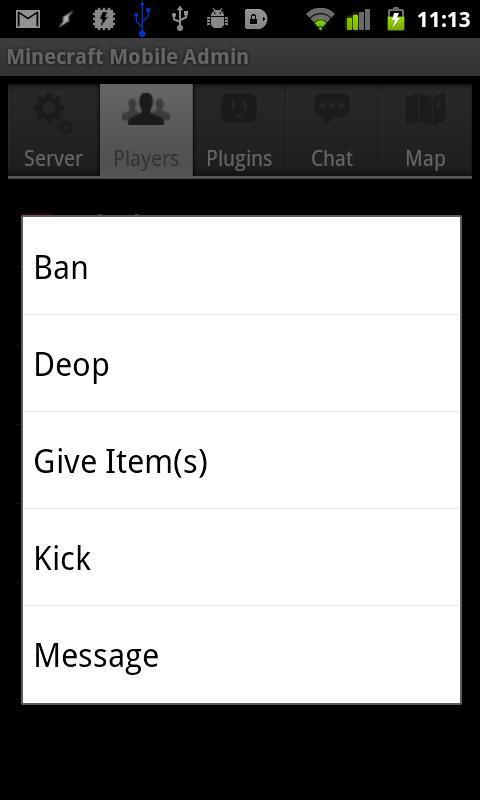 Mobile Admin for Minecraft