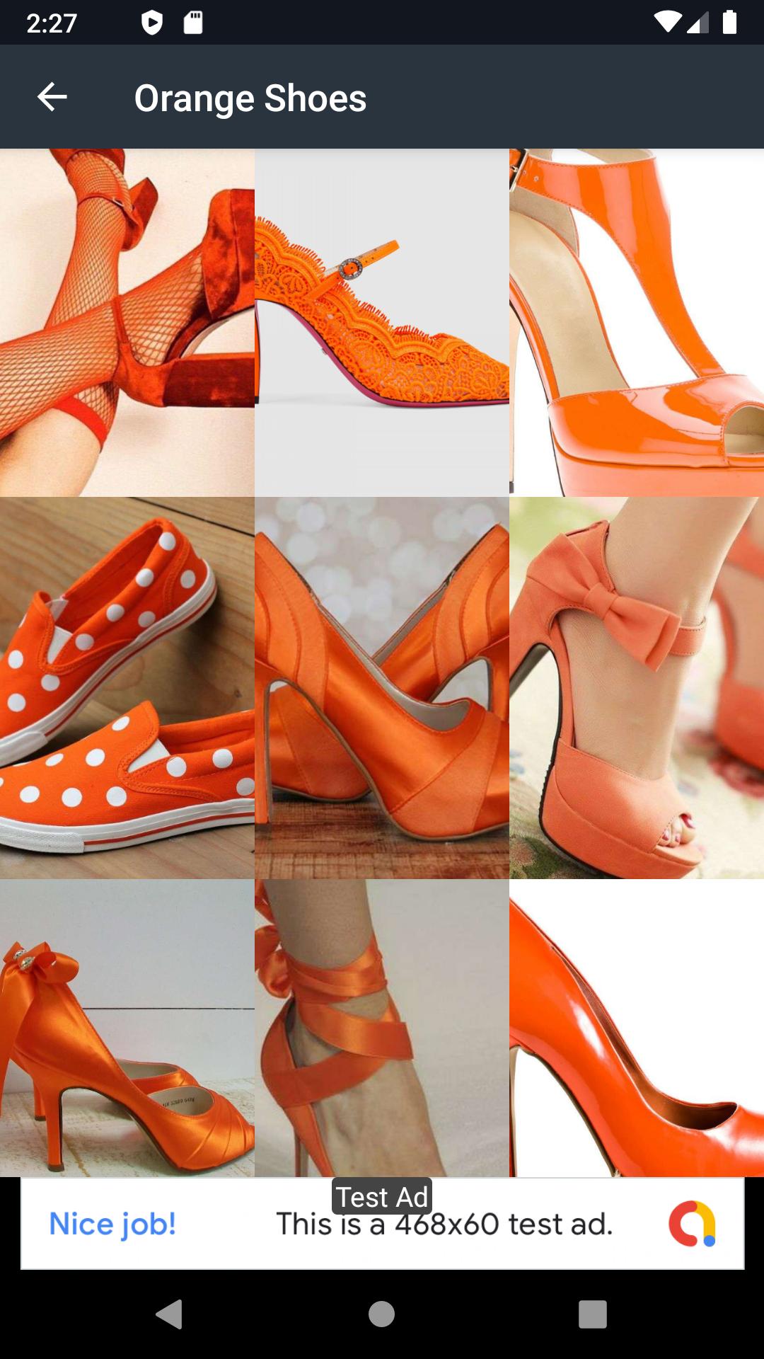 Orange Shoes Designs
