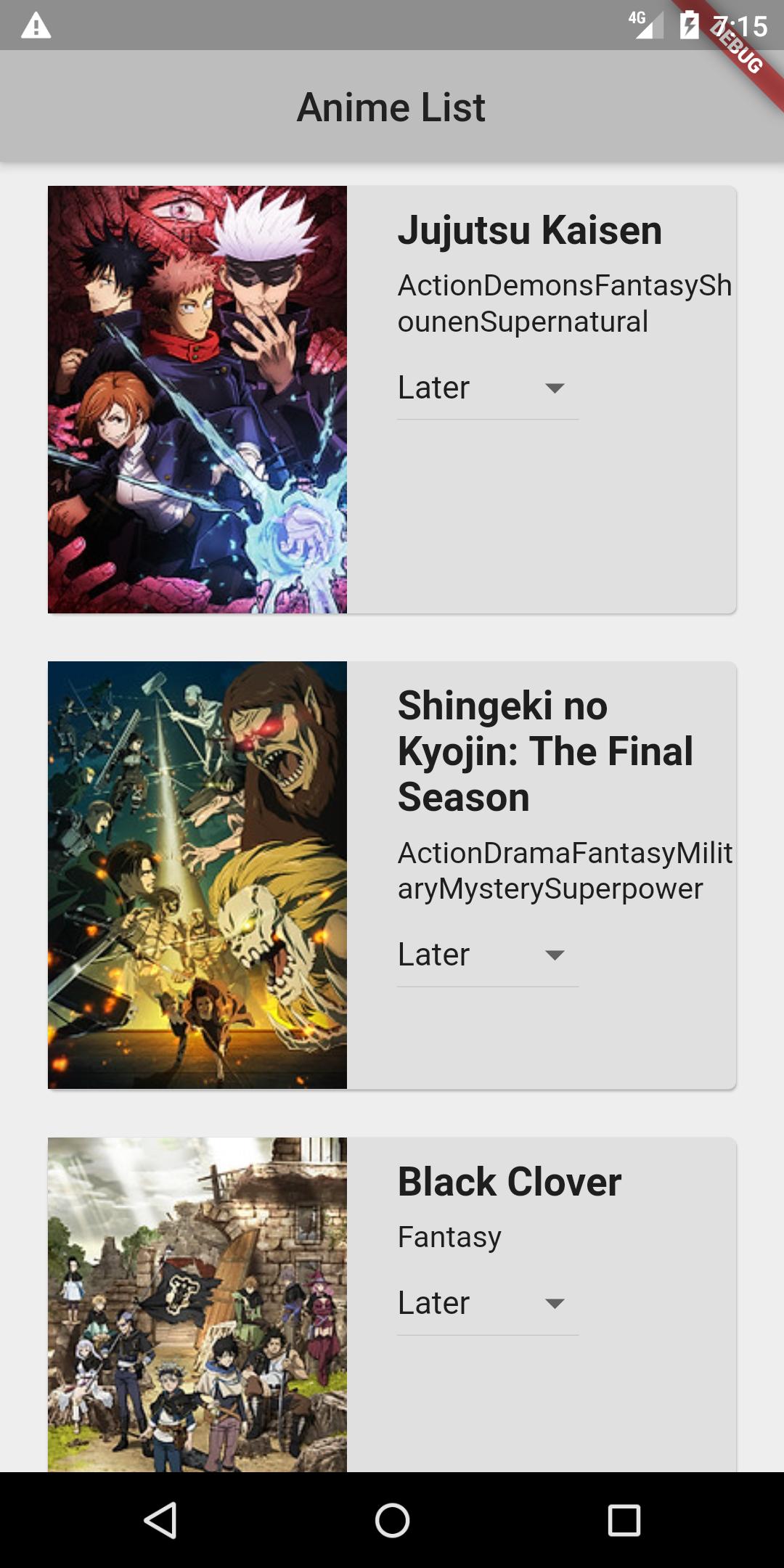 Anime List Winter 2020-2021