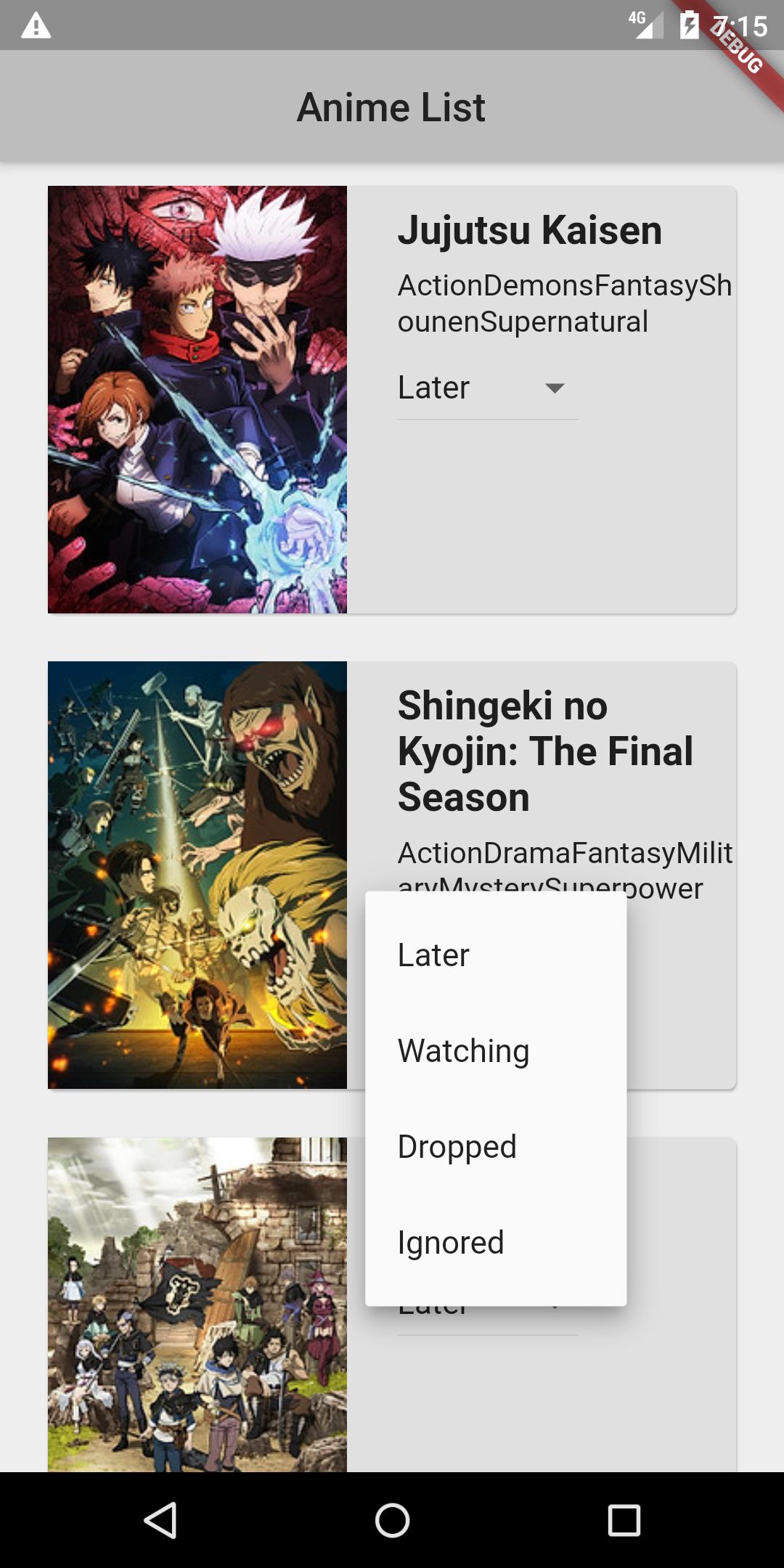 Anime List Winter 2020-2021