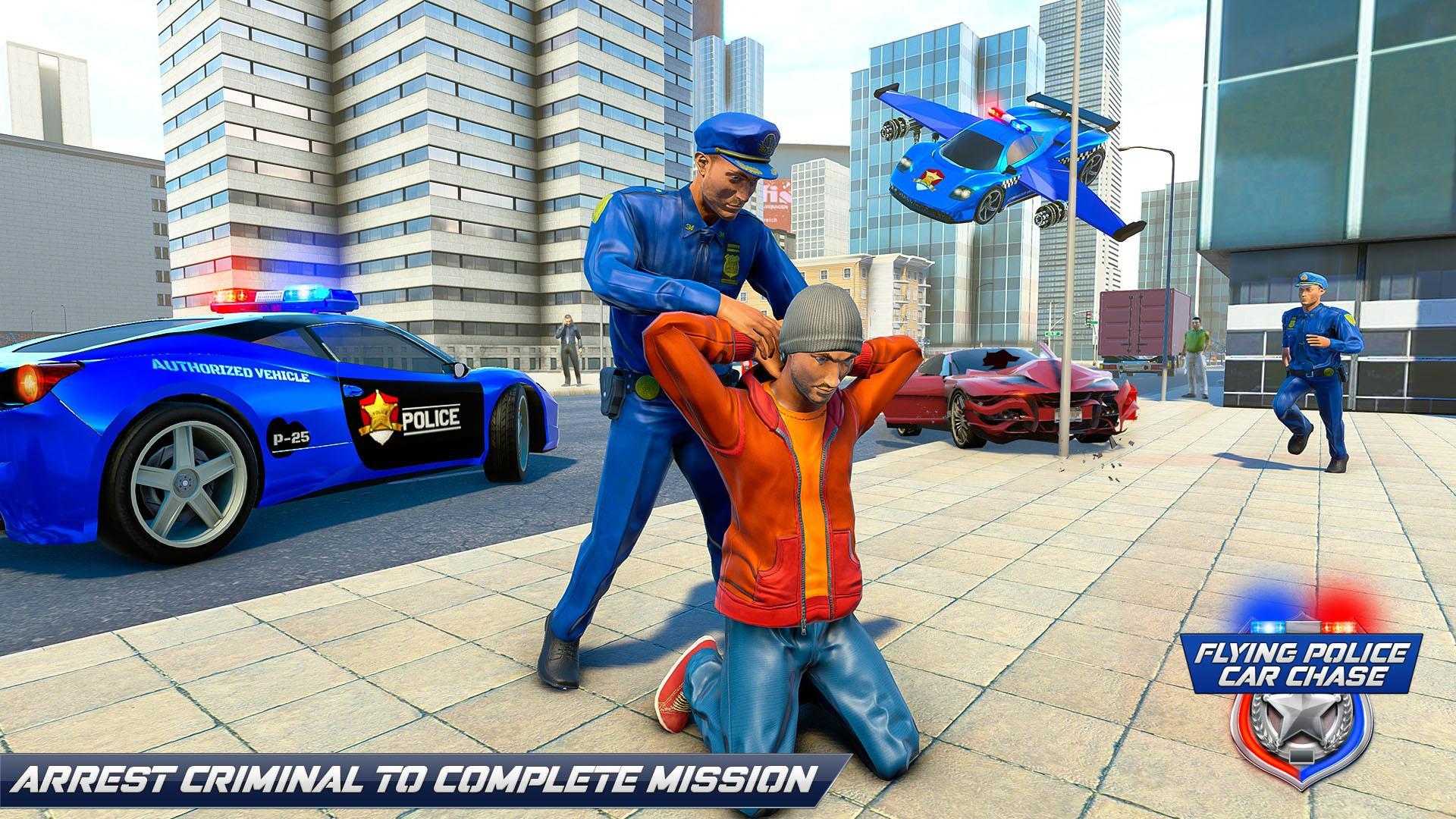 Flying Police Car Chase