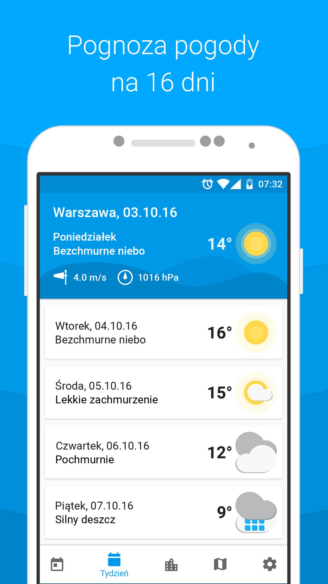 Weather in Poland - 16 days