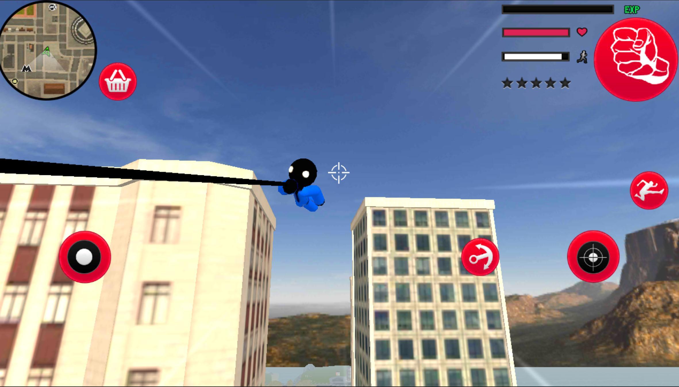 Police US Stickman Rope Hero Vegas Gangstar Crime