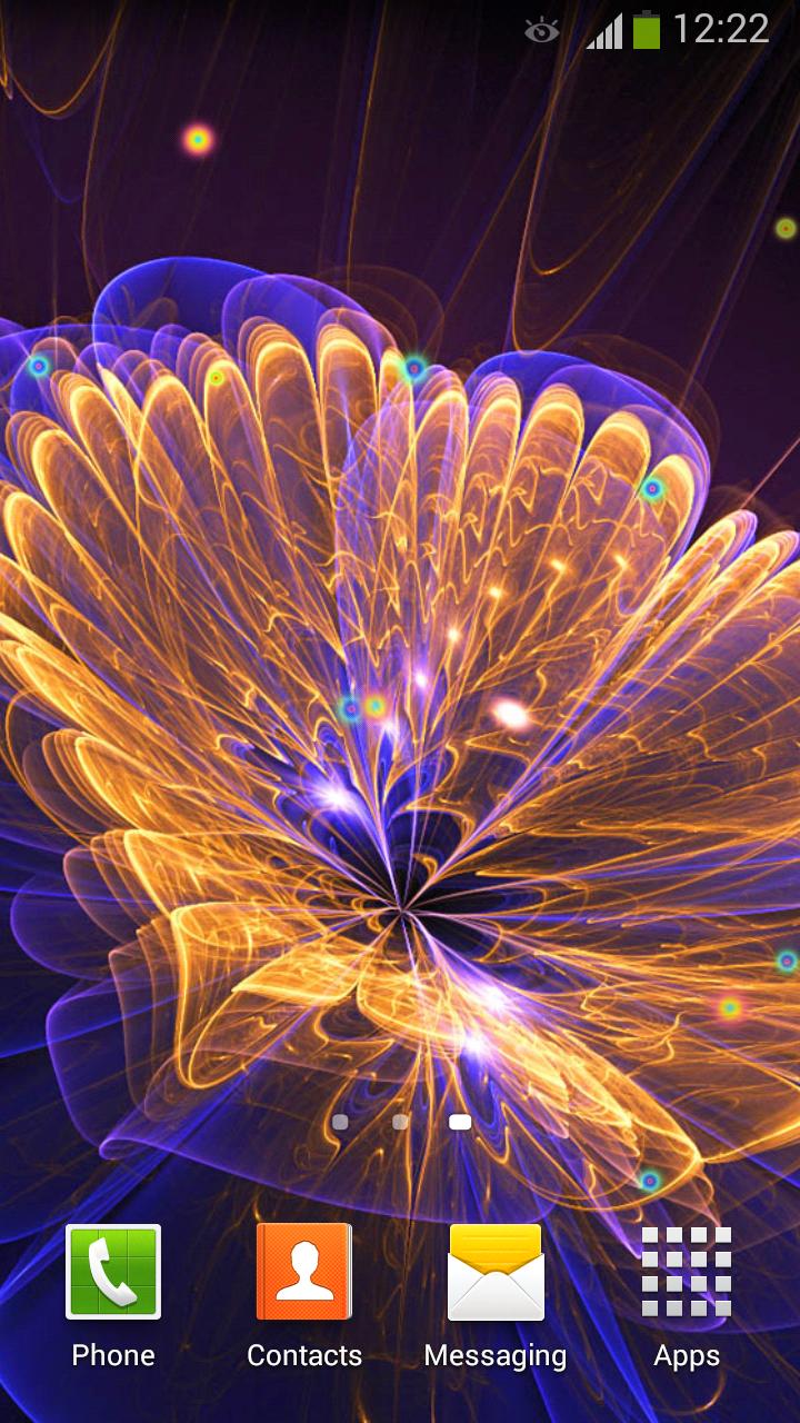 Neon Flowers Live Wallpaper