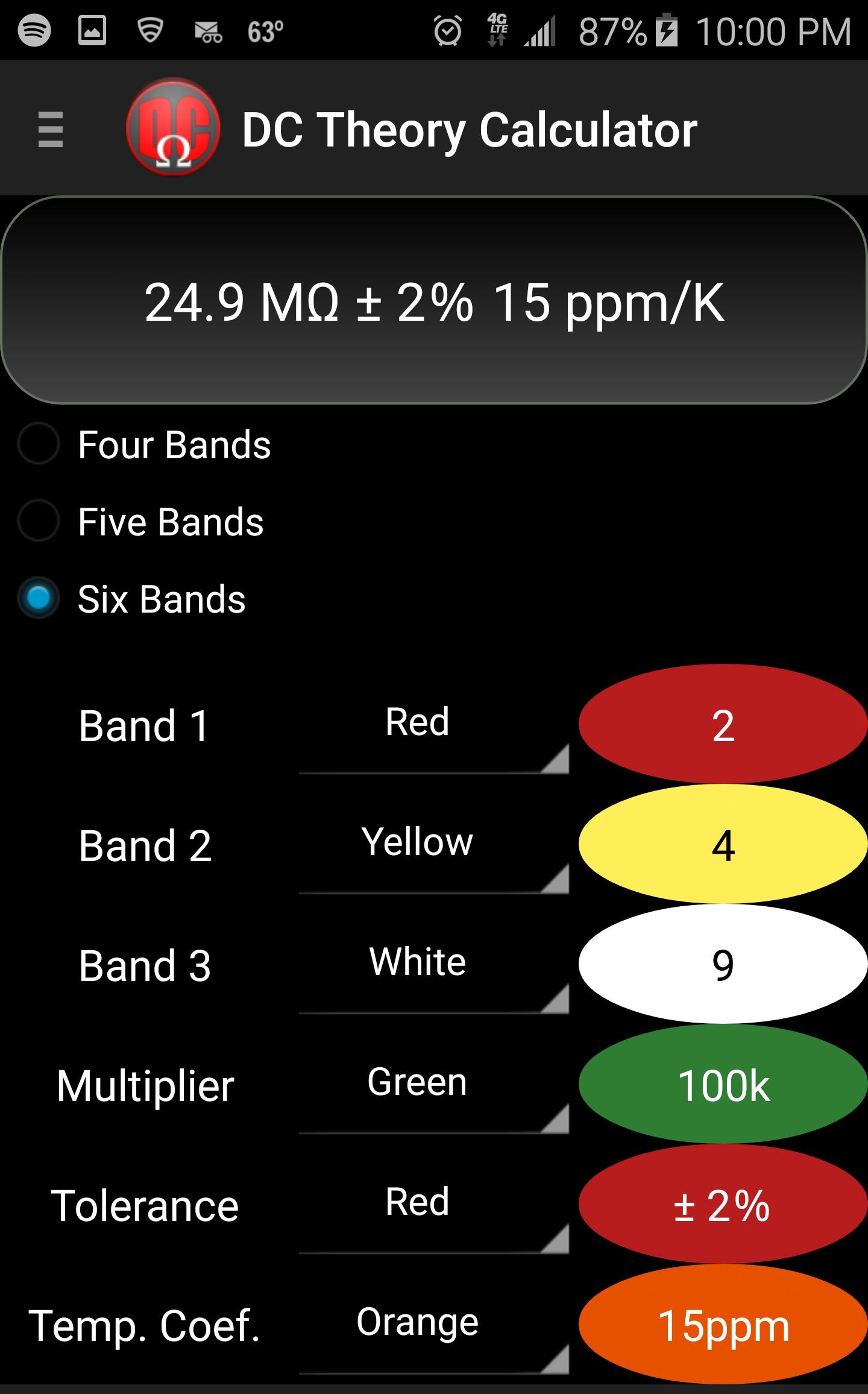 DC Theory Calculator