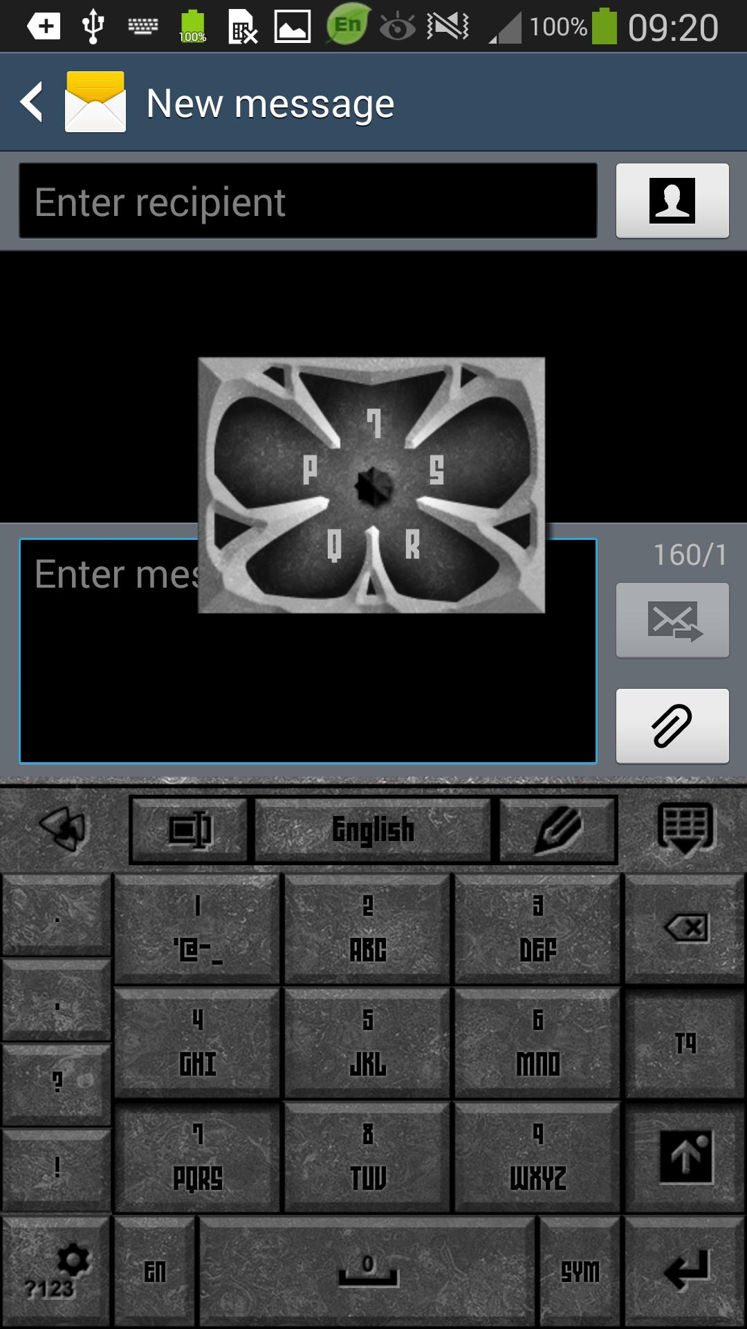 GO Keyboard Grey Stone Theme