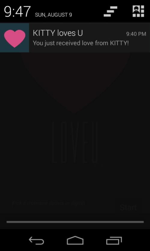 "I Love You" said instantly