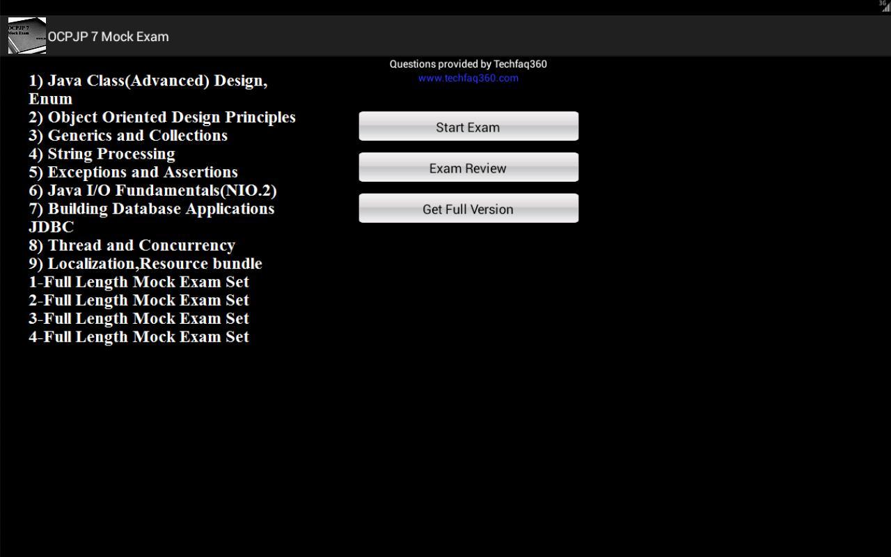 OCPJP/SCJP 7 Mock Exam Free