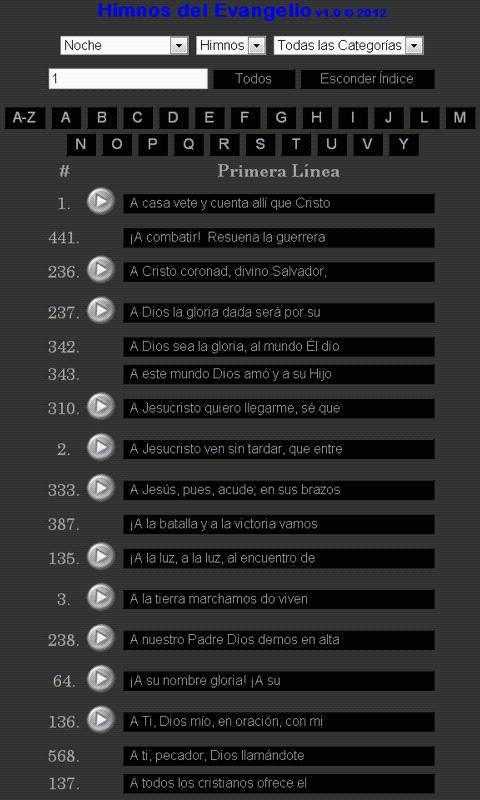 Himnos del Evangelio [reemplazada]