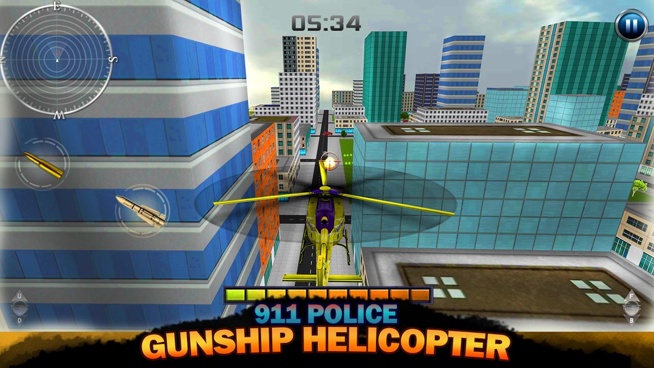 911 Police Gunship Helicopter