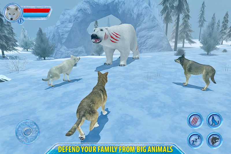 Arctic Wolf Sim 3D