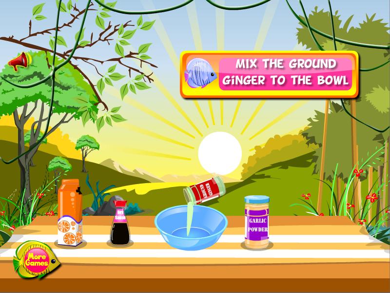 Grilled fish cooking games