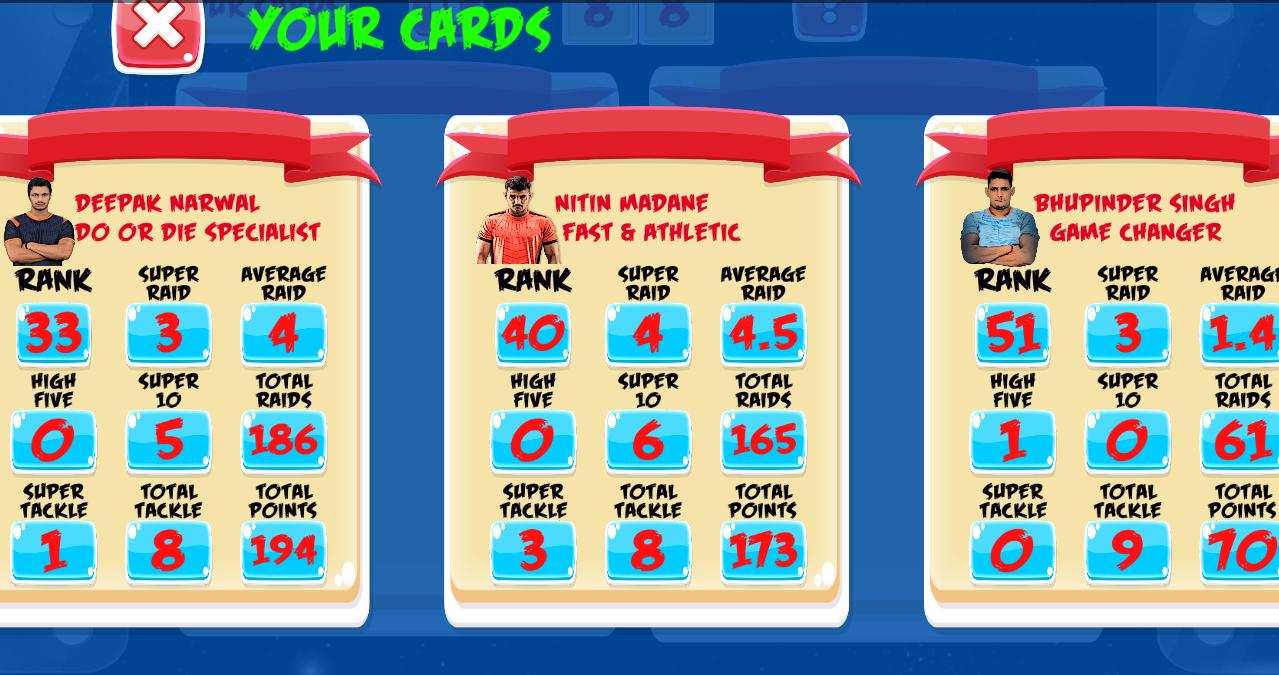 Kabaddi Krazy Cards(KKC)