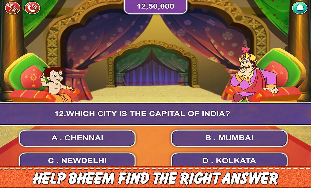 Chhota Bheem Quiz Game