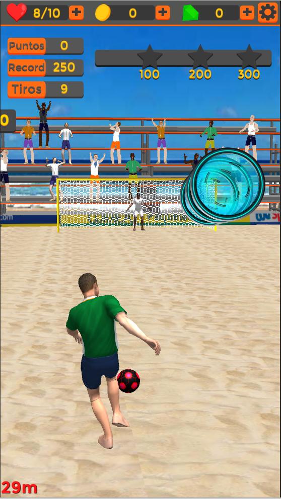 Shoot Goal Beach  Soccer World Cup