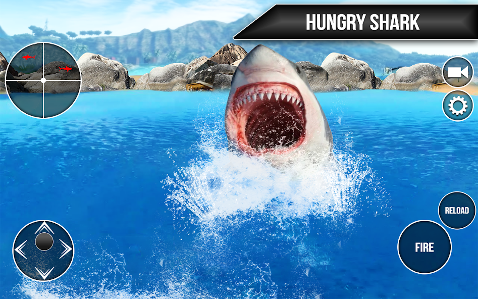 Wild Shark Fish Hunting game
