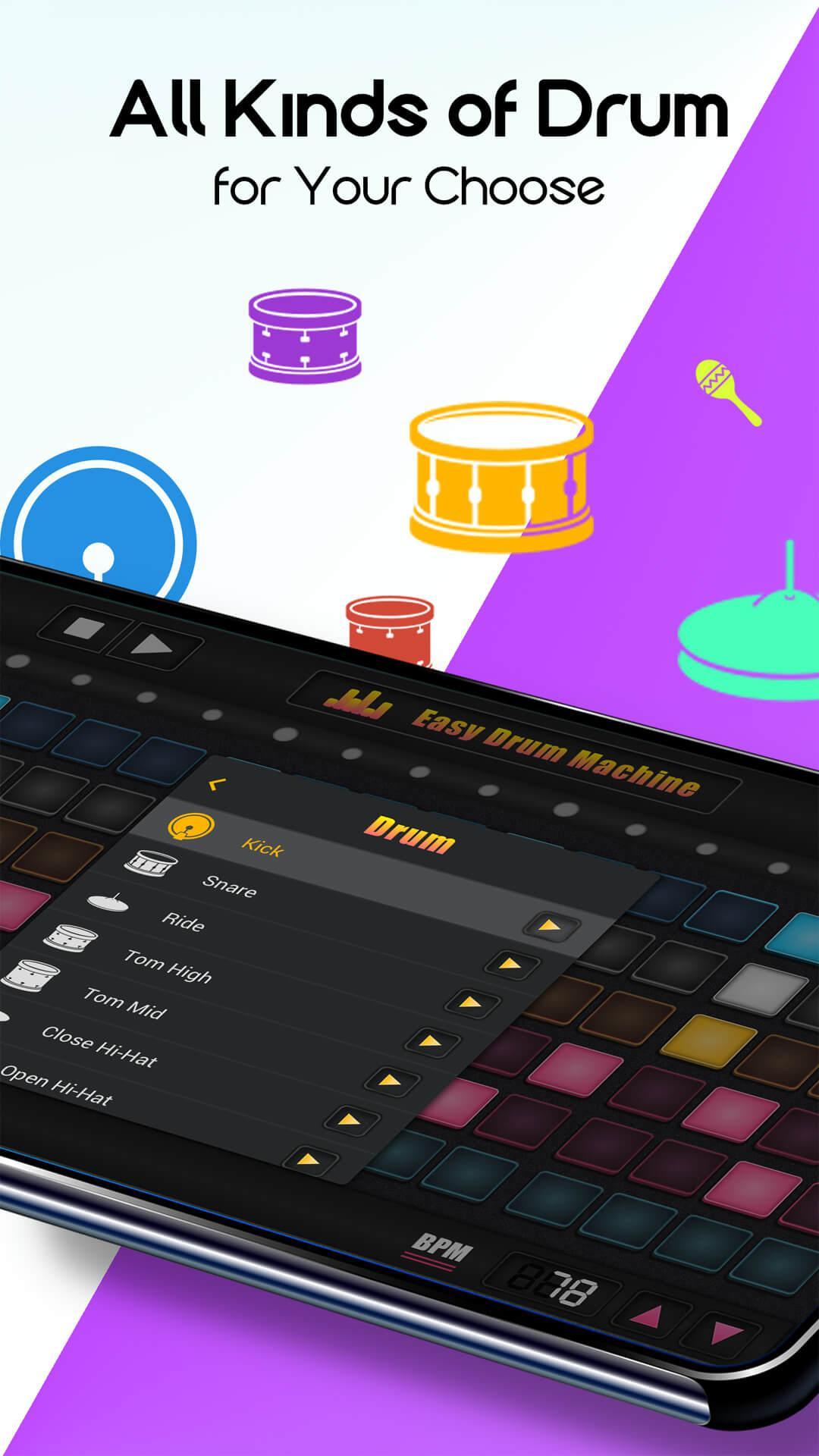 Easy Drum Machine - Beat Machine & Drum Maker