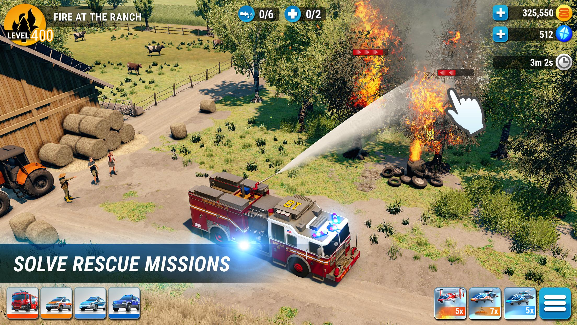 EMERGENCY HQ: firefighter game