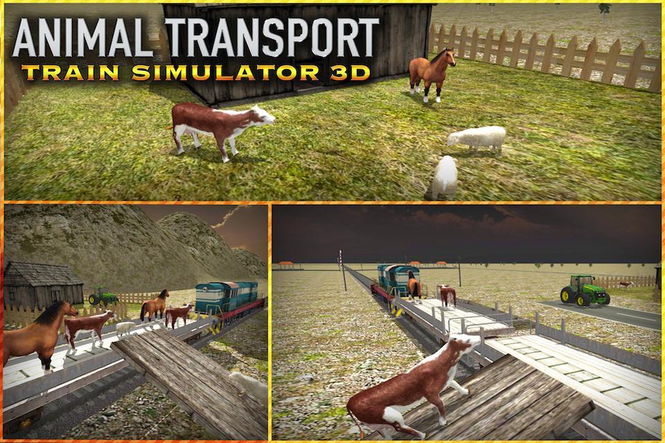 Animal Transport Train Sim 3D