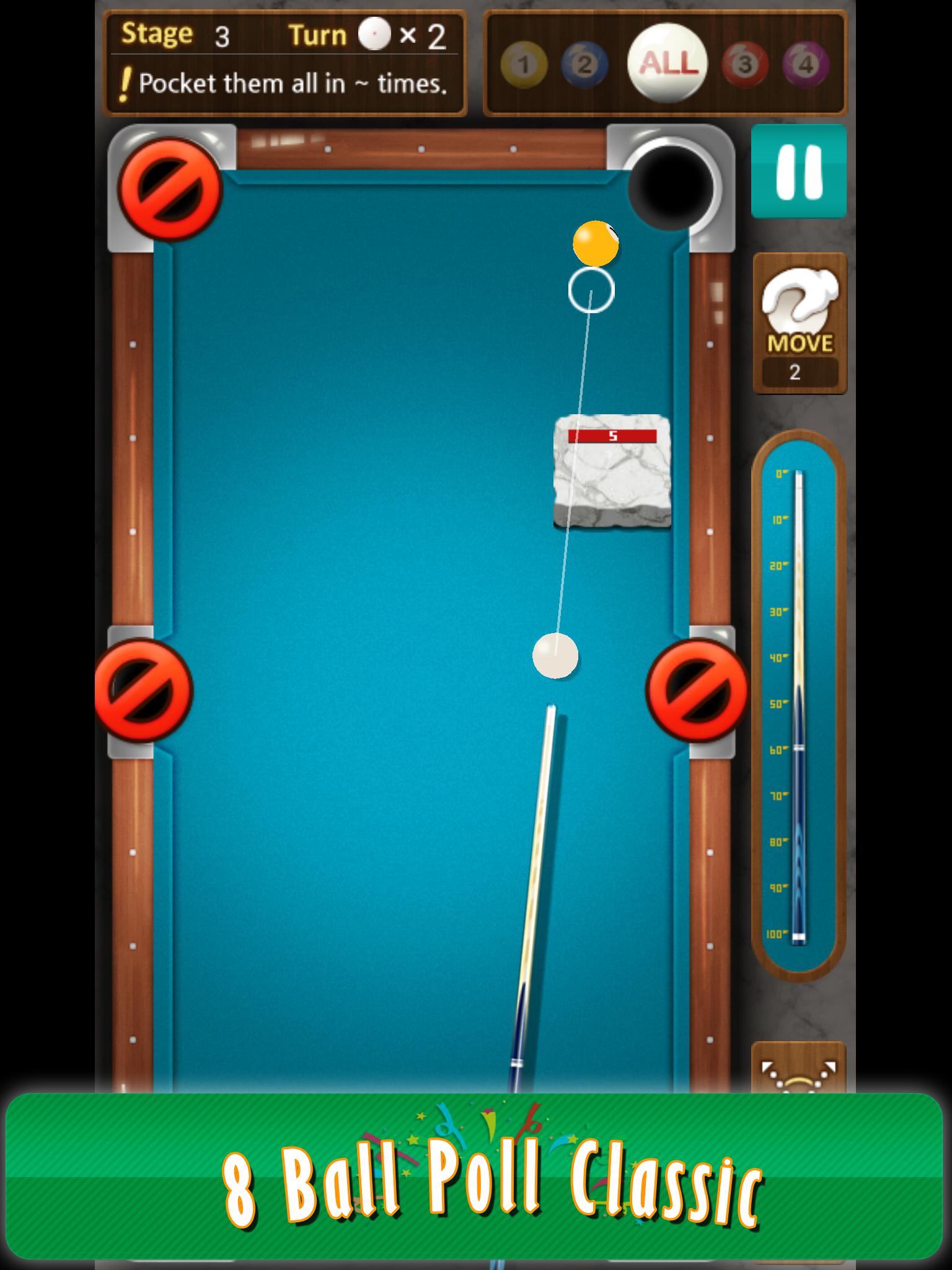 8 ball poll : Billiards