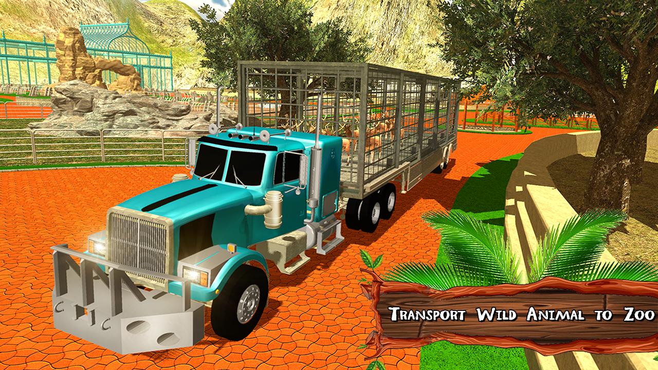Zoo Animal Transport Truck 3D