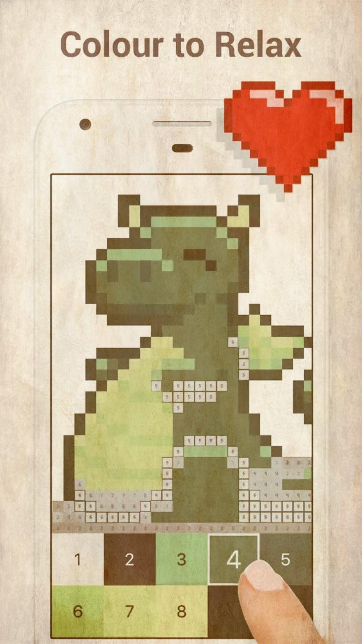 animalBox coloring by numbers and  pixel color