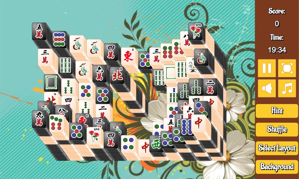 Black and White Mahjong