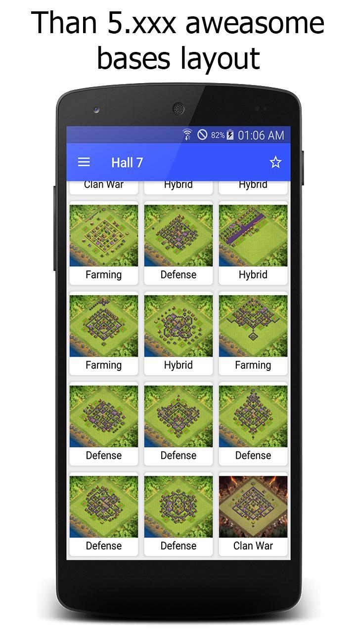 Maps for Clash of Clans War