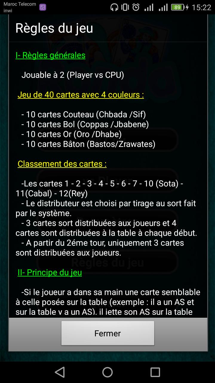 Ronda jeux de carte